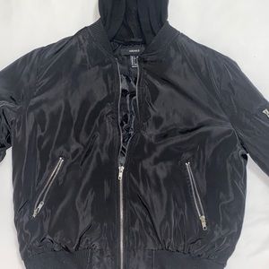 COPY - Forever 21 hooded bomber jacket
